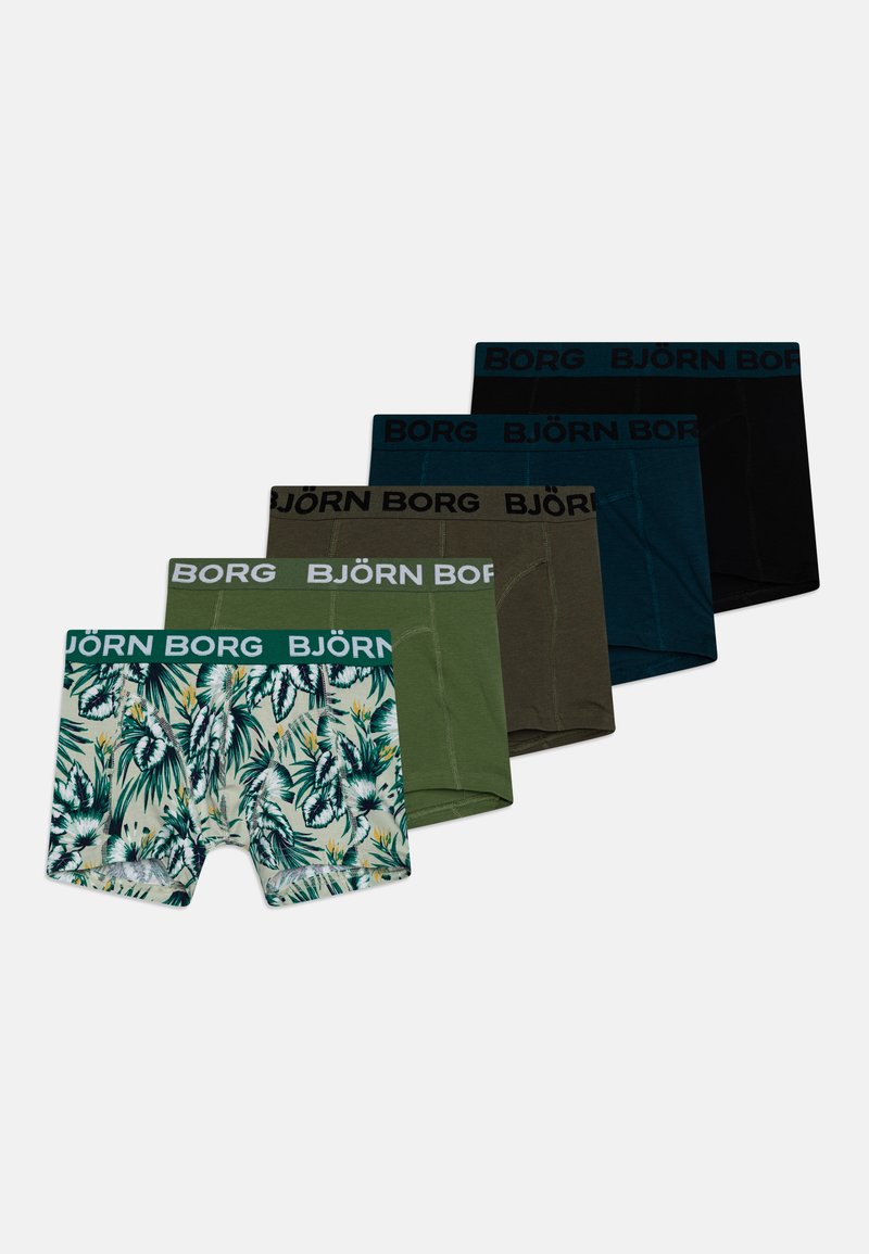 Björn Borg 5 PACK - Hlačke - green/teal/olive