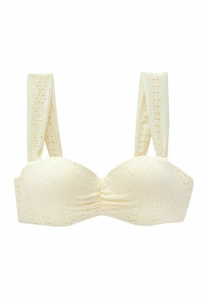 SHAPING PADDED WIRED - Bikini felső - ecru broderie