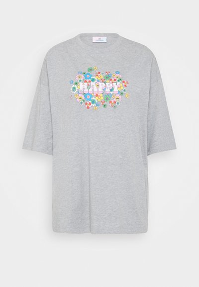CHIARA FERRAGNI HAPPY - T-shirt estampada - grigio melange