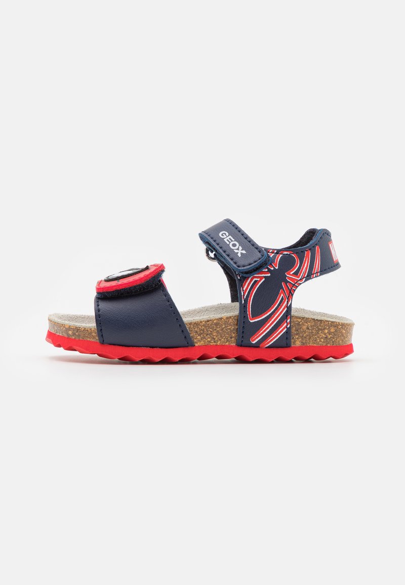 Geox MARVEL SPIDERMAN CHALKI BOY - Sandali - dark navy/red