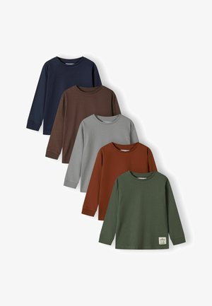 5 PACK CREW NECK - Marškinėliai su spaudiniu - khaki light grey