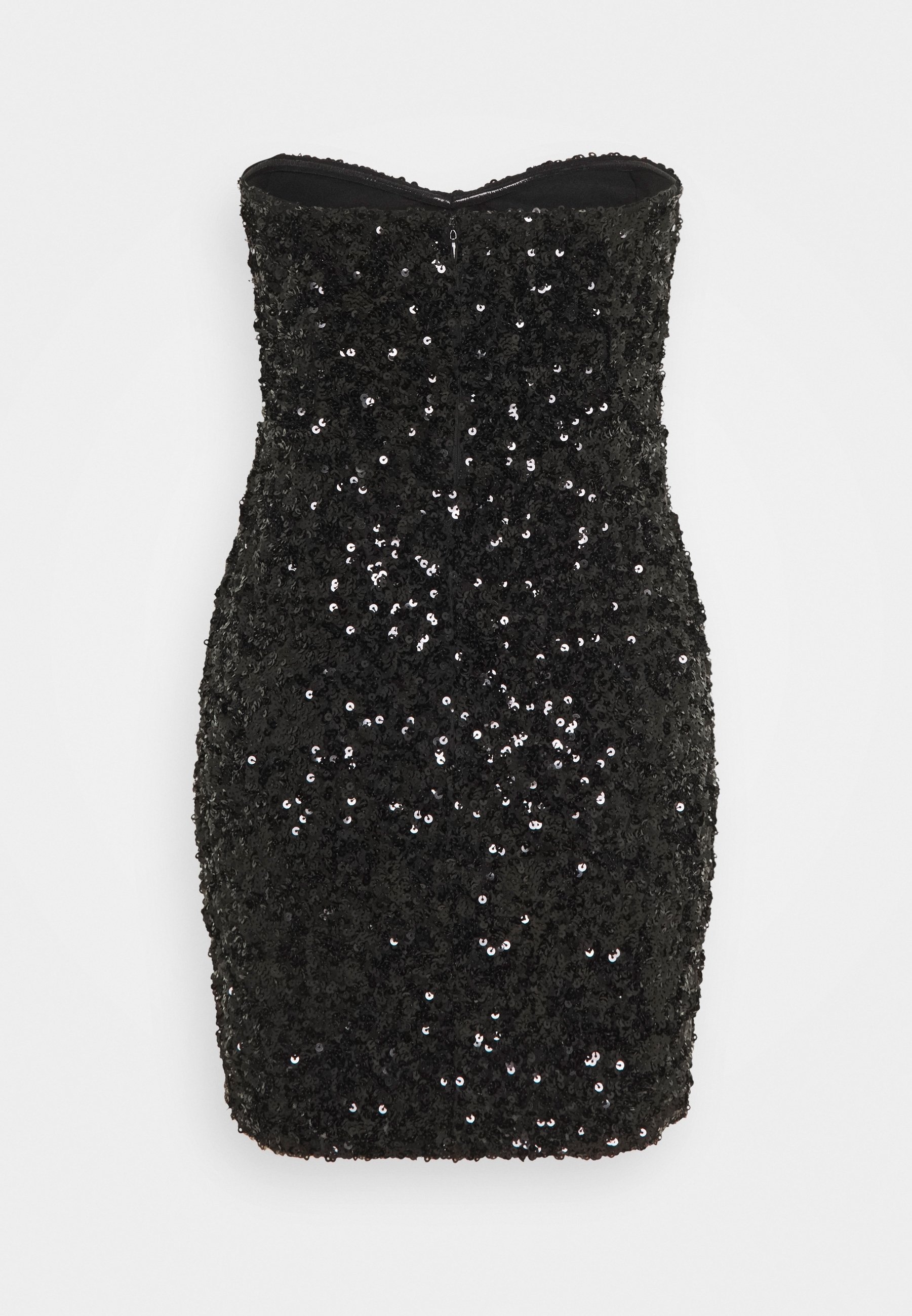black mini embellished dress A Line V Neck Little Black Short Prom Dresses Homecoming Dresses, Litt –  Shiny Party main image 1