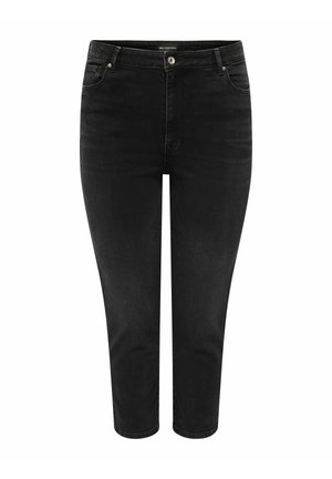 ONLY Carmakoma, STRAIGHT FIT JEANS CAREMILY HIGH WAIST STRAIGHT FIT JEANS - Jeans fuselé - washed black