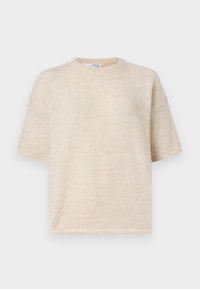 SLFMALINE LILIANA O NECK - T-shirt - bas - birch melange