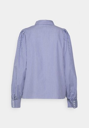BELLA PUFF SLEEVE STRIP - Blouse - dark blue