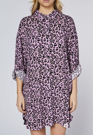 Chiemsee, BLUSE MIT  HOCHKREMPELBAREN ÄRMELN - Button-down blouse -  orchid