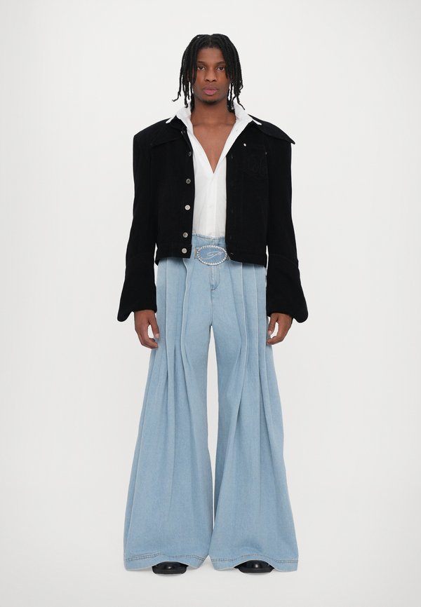 LUKE PLEATED PANTS UNISEX - Relaxed fit jeans