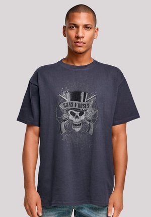 Print T-shirt - navy
