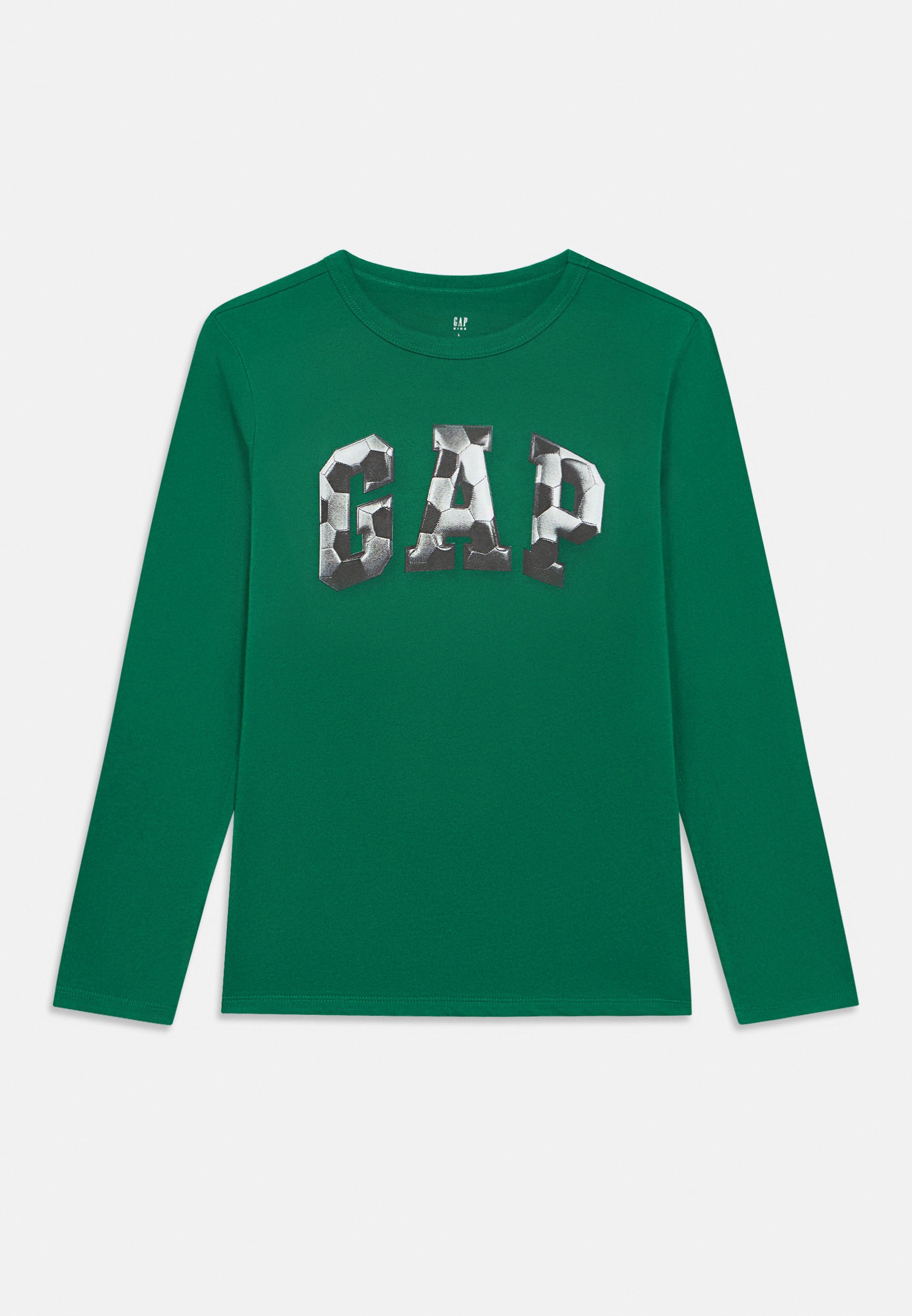 GAP KIDS GRAPHIC T-SHIRT - Long sleeved top - holiday green/dark