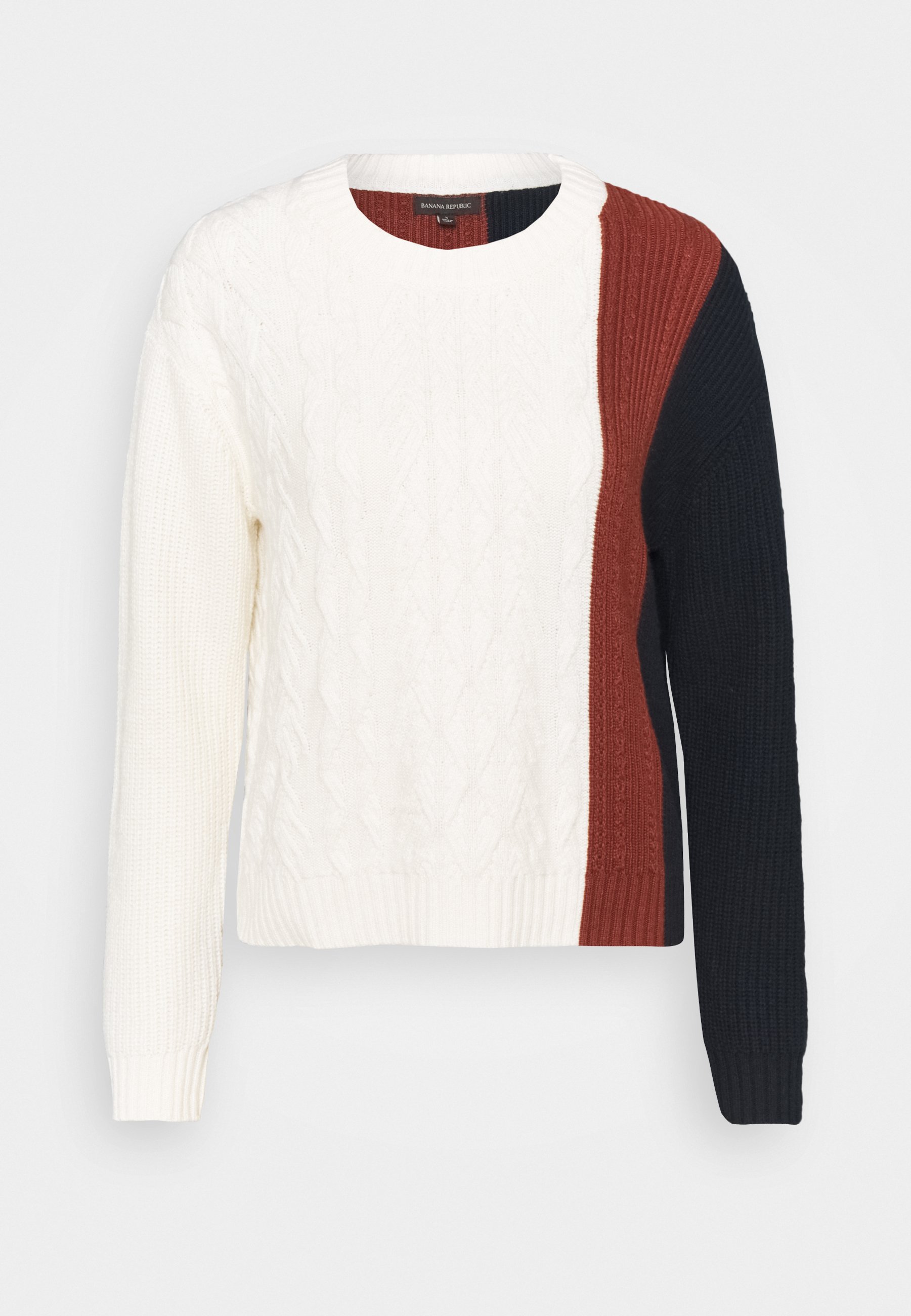 Banana Republic BLOCKED CABLE CREW SKIMMER COLORBLOCK Trui Truien Met Ronde Hals van Banana Republic®: Nu tot −40
