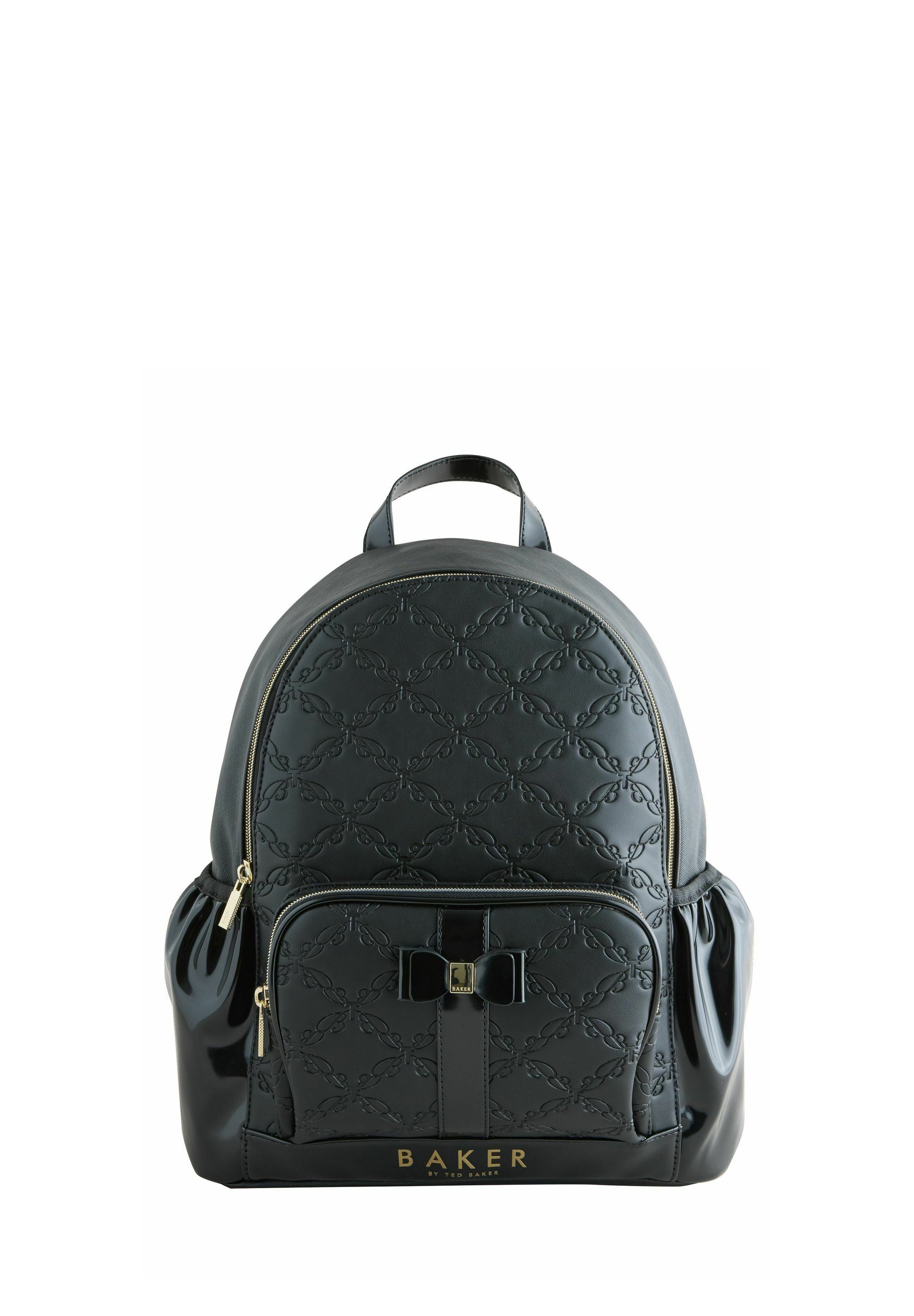 Ted Baker Beige Backpack with Black Bow Accent Baker by Ted Baker Girls School Bow Backpack Sleek and  main image 3