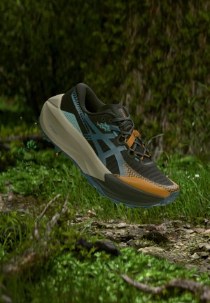 ASICS, TRABUCO MAX - Обувки за бягане по пресечен терен - vintage khaki/foggy teal