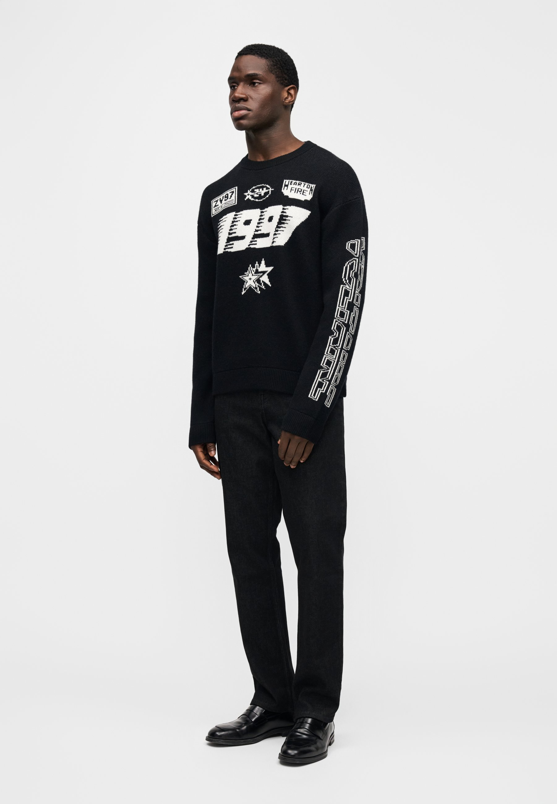 Zadig & Voltaire MARKO MOTOCROSS - Jumper - black - Zalando.co.uk