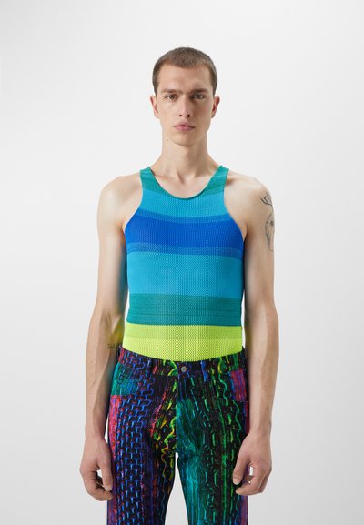 AGR HEALING ELASTIC TANK UNISEX - Μπλούζα - blue/yellow