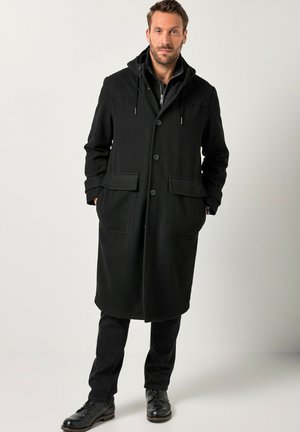FUNCTIONAL WATER-REPELLENT HOOD ZIP - Klassischer Mantel - black