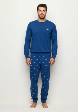 SET - Nattplagg set - blue with print