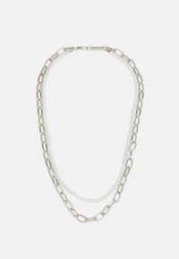 DOUBLE ROW NECKLACE UNISEX - Kaelakee - silver-coloured