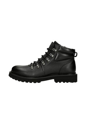Šněrovací kotníkové boty - black