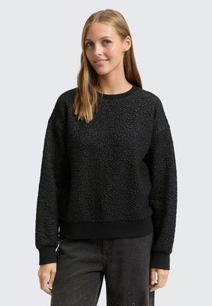 Pullover - black glitter