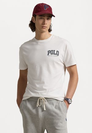 CUSTOM SLIM FIT LOGO JERSEY T-SHIRT - T-shirt imprimé - white
