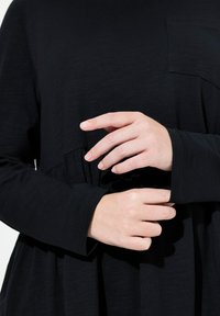 Ulla Popken LONG SLEEVE - Top s dlouhým rukávem - black