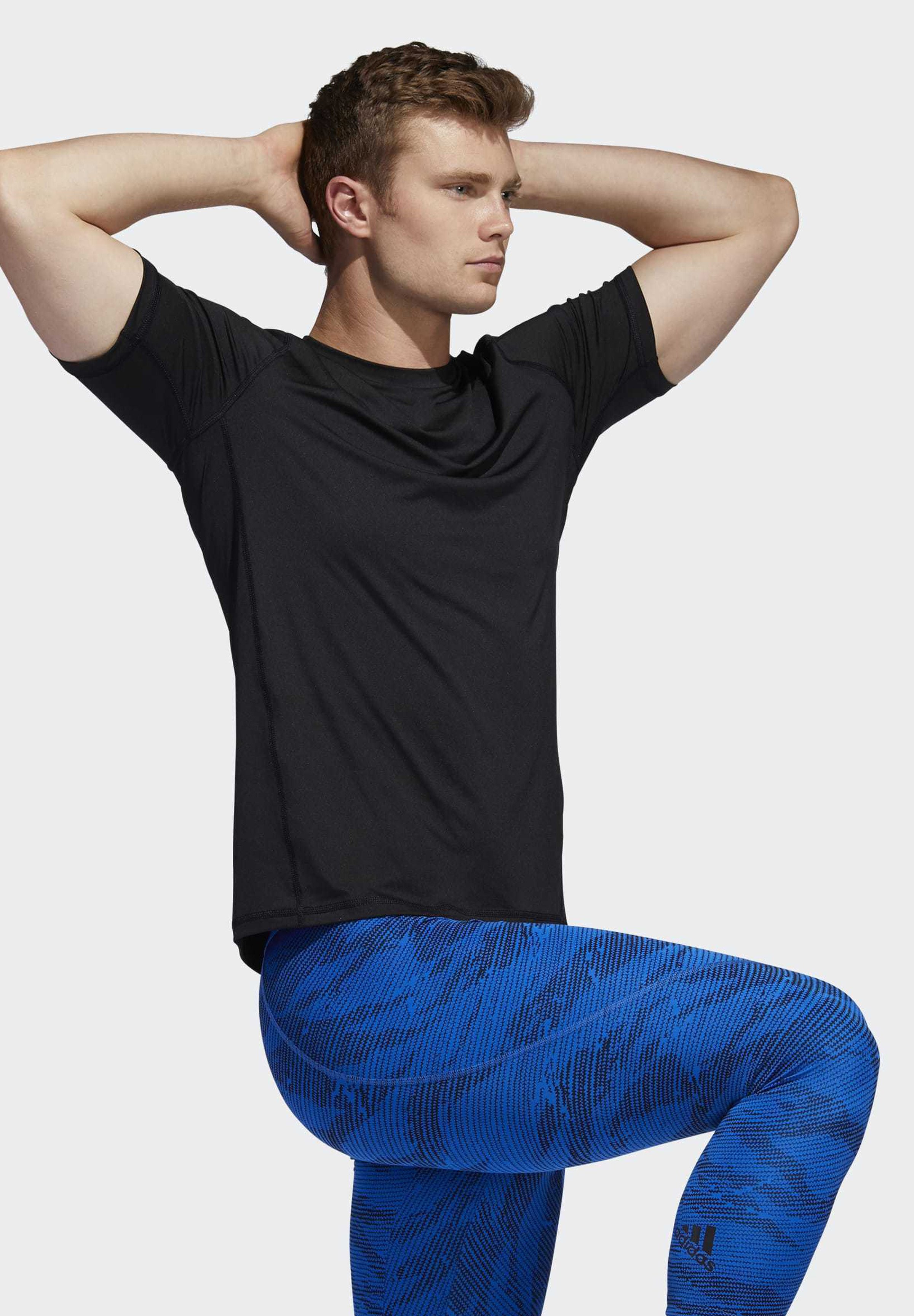 adidas Performance ALPHASKIN GRAPHIC T-SHIRT - T-Shirt print -  black/schwarz - Zalando.de