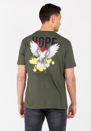 Key Largo T-shirt con stampa - olive