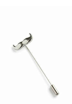 LAPEL PIN MUSTASCH - Brosch - silver-coloured