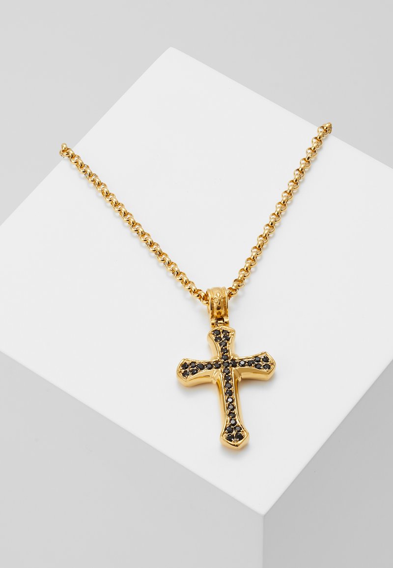 Nialaya CHAIN WITH CROSS PENDANT Halskette goldcoloured/goldfarben Zalando.de