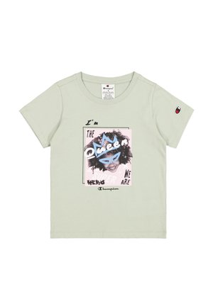 TEE TABLE - T-shirt con stampa - light green