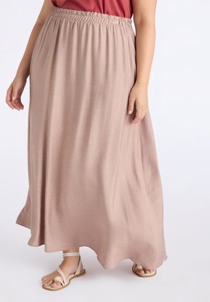 LUNGA  - Maxi skirt - beige