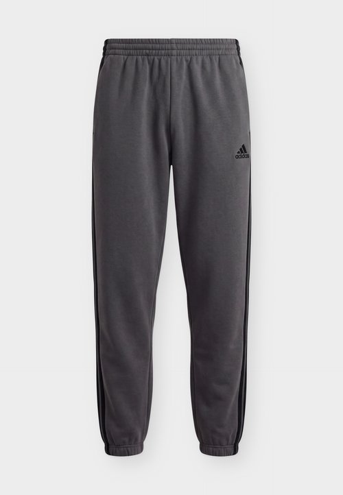 adidas ESSENTIALS 3 STRIPES TAPERED CUFFED PANTS - Tracksuit bottoms - grey five/black — foto 5