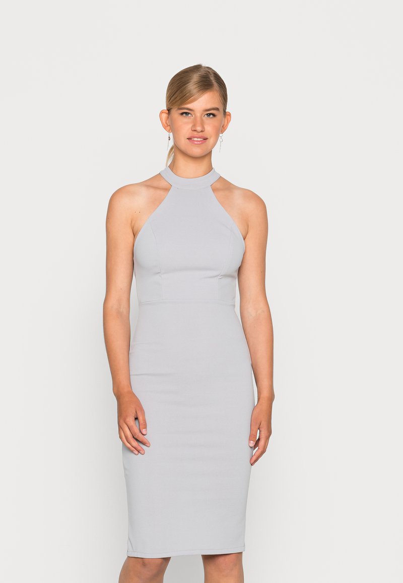 Damen Kleider | WAL G. NIAMH BACK CUT OUT MIDI DRESSEtuikleidpearl grey/grau - OE32092 Damen Kleider | WAL G. NIAMH BACK CUT OUT MIDI DRESSEtuikleidpearl grey/grau - OE32092