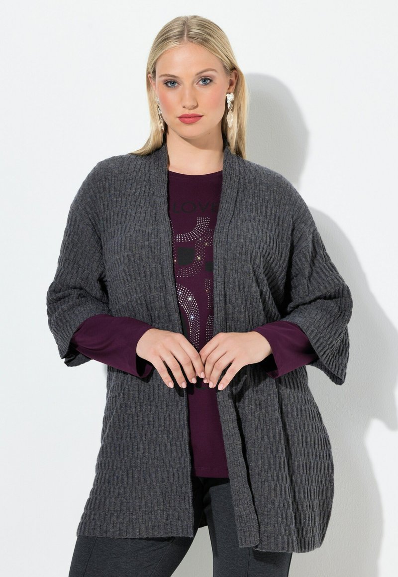 Ulla Popken Cardigan - medium mottled grey