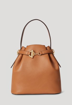 LEATHER MEDIUM BLAIKE BUCKET BAG - Geantă de mână - classic caramel
