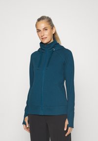 Athleta TRIUMPH HOODIE - Camisola com fecho - dark sardinia blue