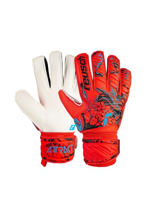 ATTRAKT SOLID UNISEX - Goalkeeping gloves -  bright red future blue