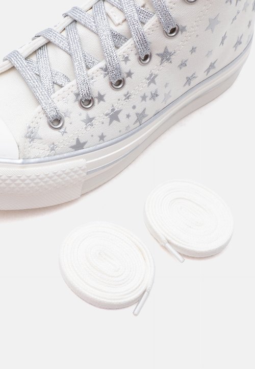 Converse CHUCK TAYLOR ALL STAR EVA LIFT UNISEX - High-top trainers - egret/silver-coloured — photo 6