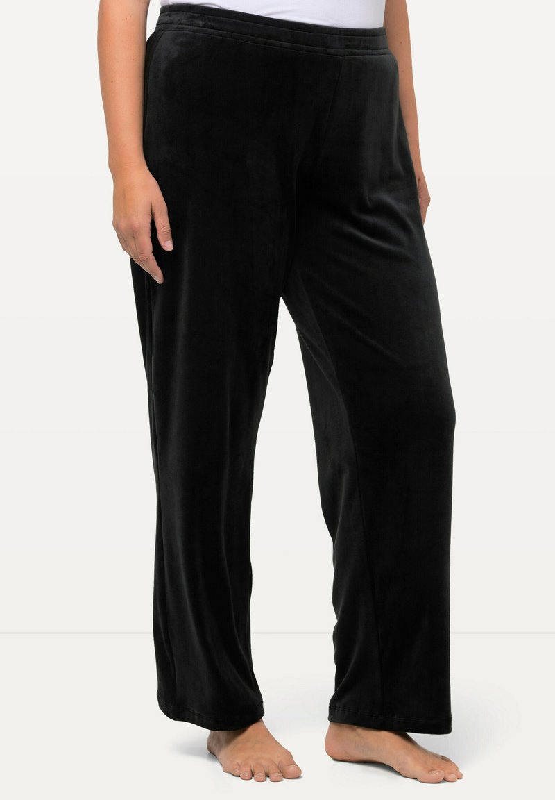 Ulla Popken NICKI TAILLE ÉLASTIQUE ULTRA-DOUILLET - Pyjamabroek - noir