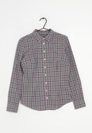 Button-down blouse - grey/red