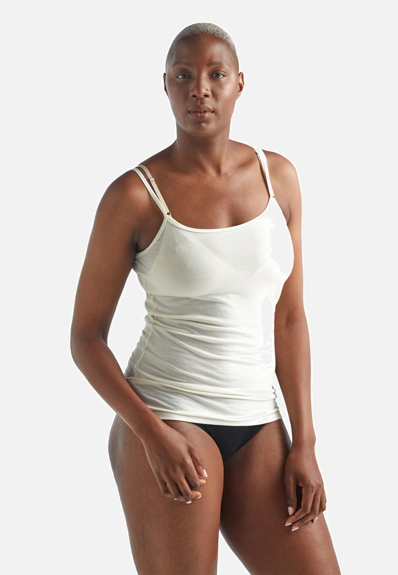 icebreaker MERINO 150 LIGHT WEIGHT SIREN CAMI - Maglietta intima - NATURAL
