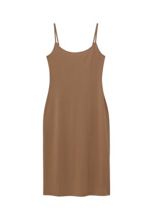 & OTHER STORIES, & OTHER STORIES STRETCH MIDI SLIP DRESS - Robe en jersey - brown