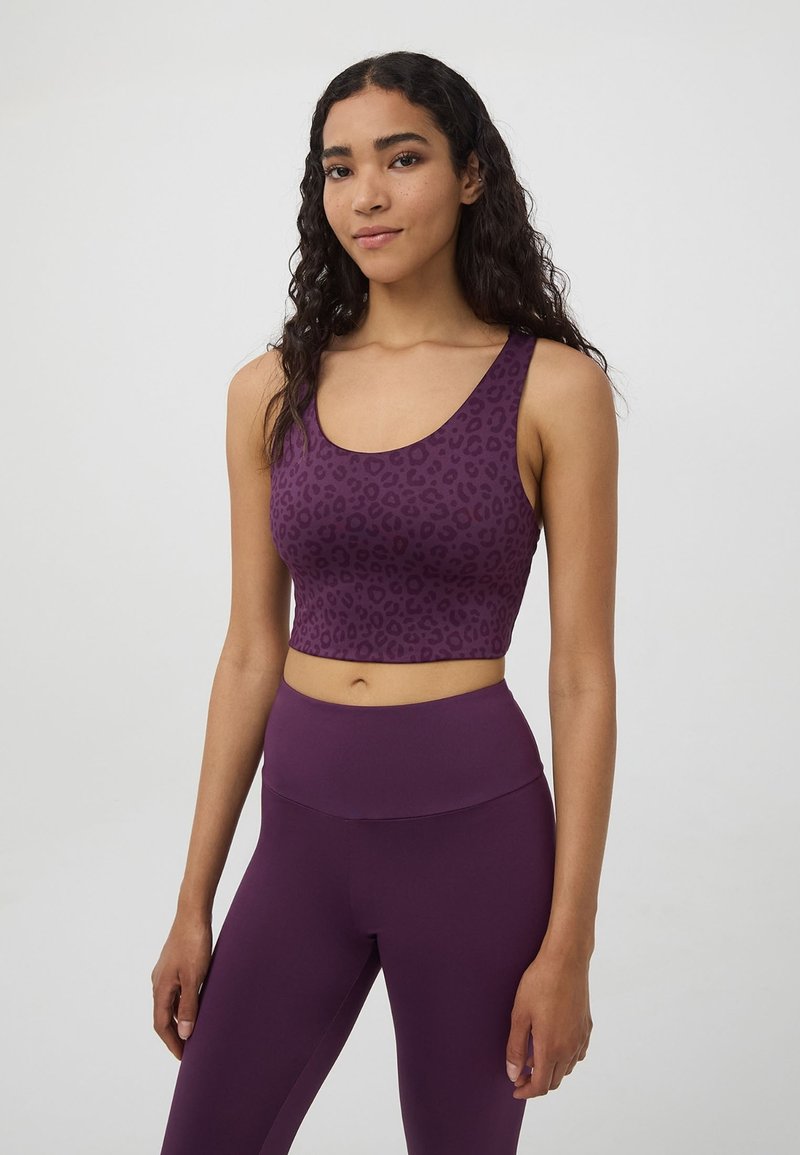 Terranova SPORTIVO MACULATO LUCCICANTE - Top - viola scuro