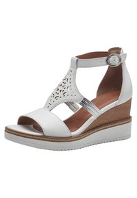 Tamaris Sandali con zeppa - white