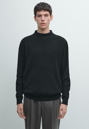 Strickpullover - black