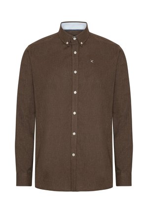 Clean Cut Copenhagen OXFORD STRETCH PLAIN - Hemd - dark brown melange