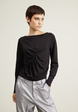 Patrizia Pepe MAGLIA - T-shirt à manches longues - nero