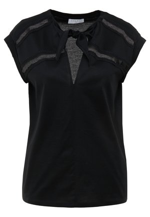 T-shirt med print - black