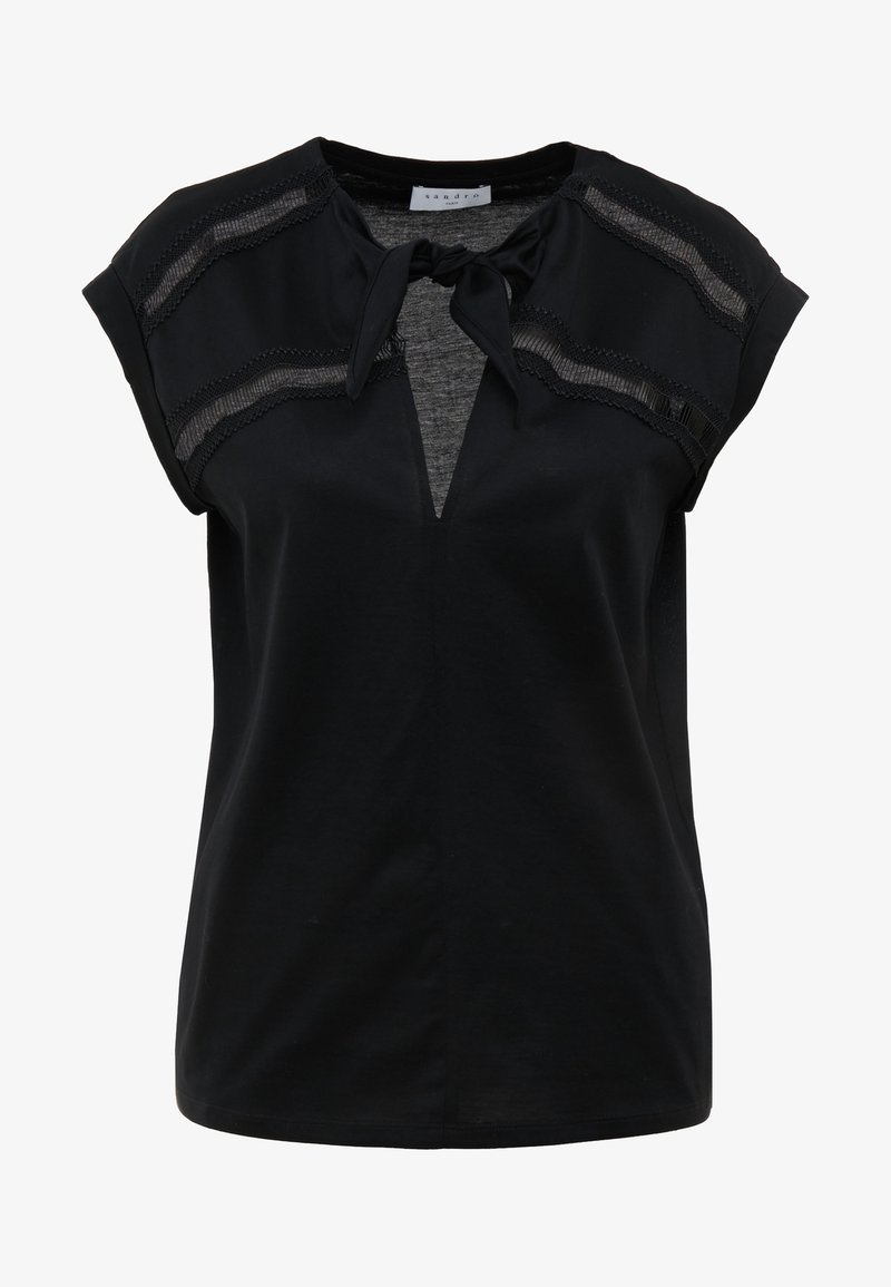 sandro Triko s potiskem - black