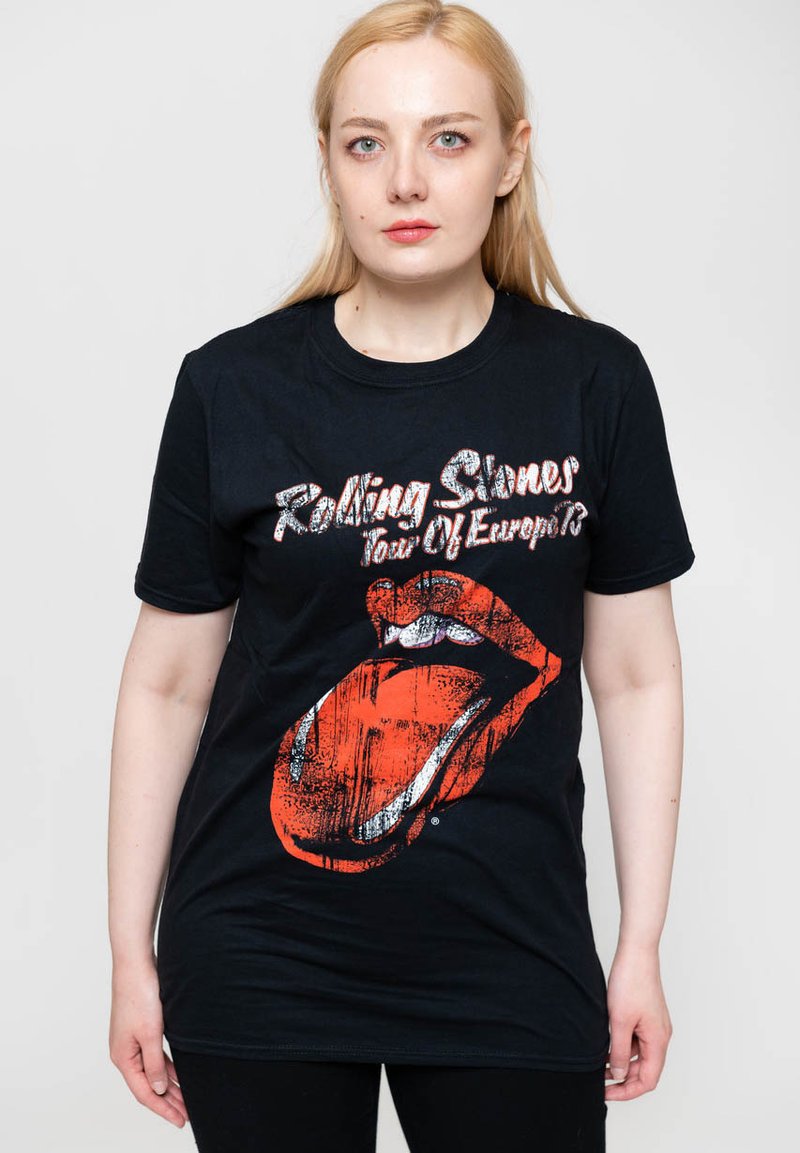 Paradiso Clothing THE ROLLING STONES TOUR OF EUROPE - Print T-shirt - black